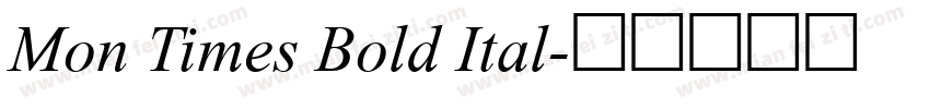 Mon Times Bold Ital字体转换